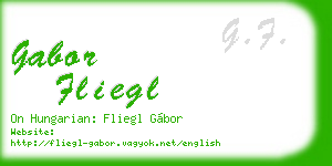 gabor fliegl business card